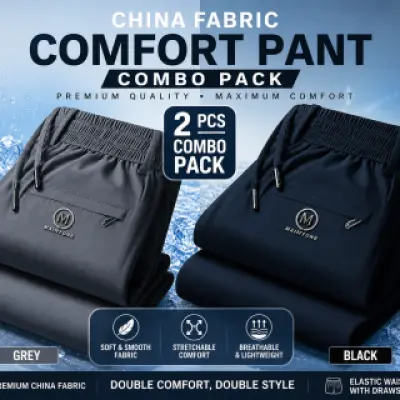 China Fabric Comfort Pant Combo Pack