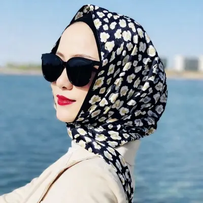 Premium Silk Hijabs - B Leopard